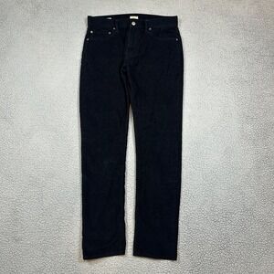 J.Crew Men's Black Corduroy Pants W31 L32 Style 484 Cotton Stretch‎